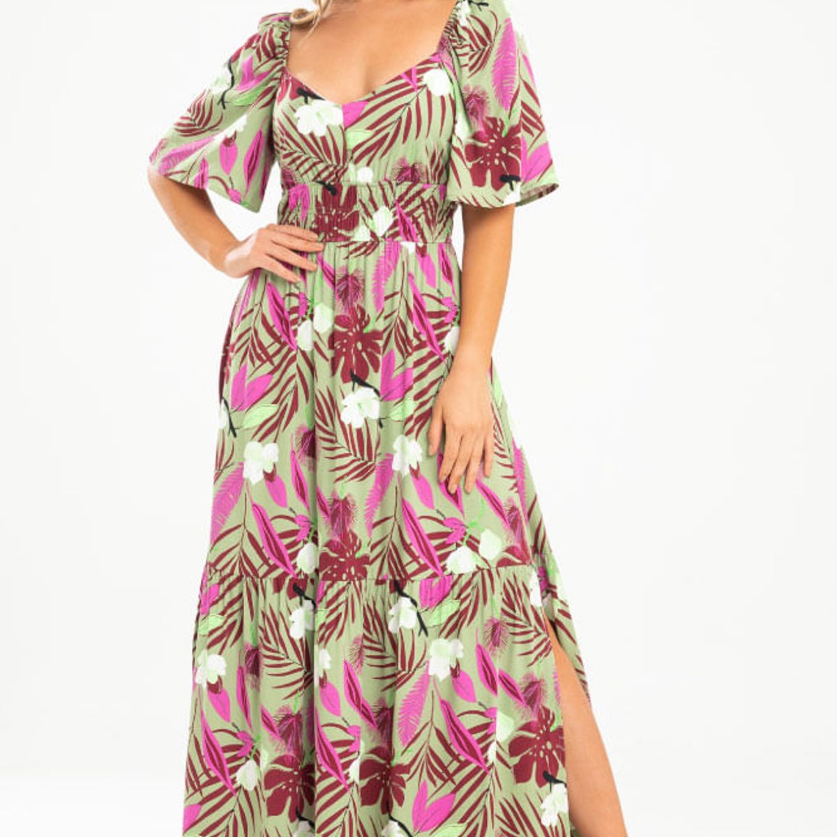 RAGGED - Vestido eria Verde olivo Ragged