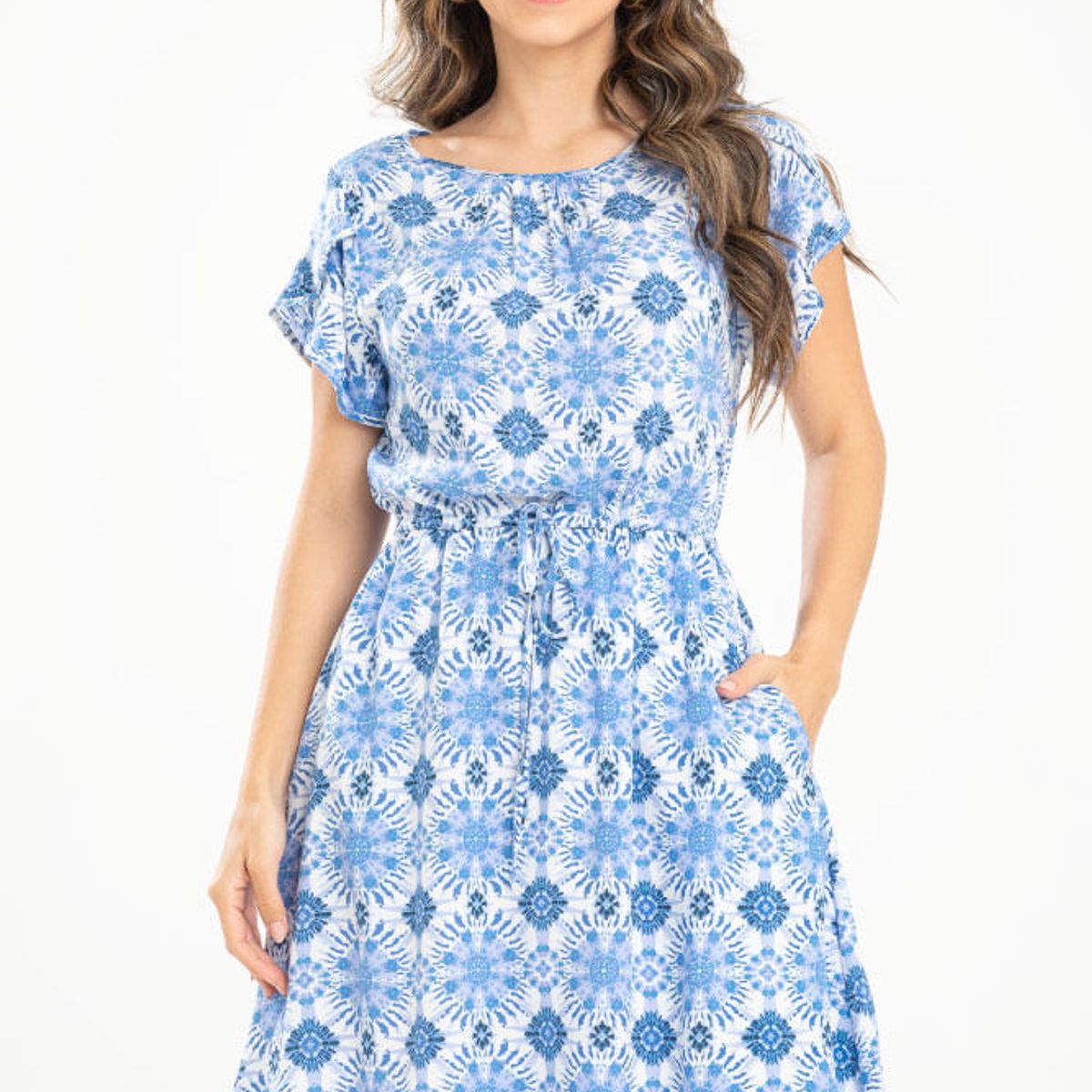 RAGGED - Vestido corto khiara Azul medio Ragged