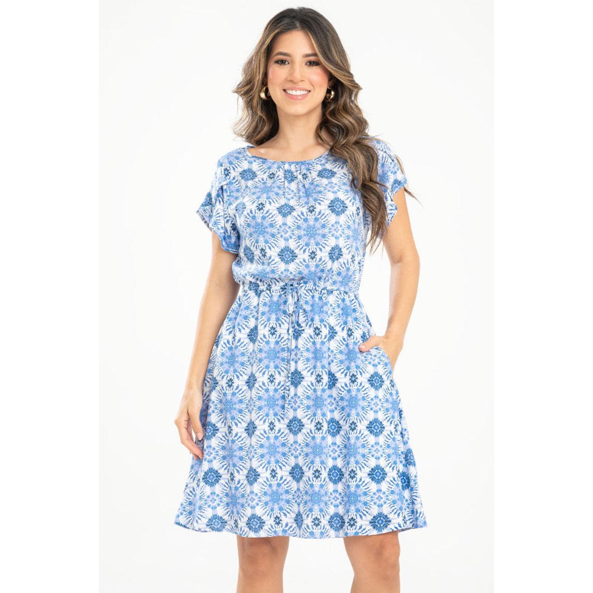 RAGGED - Vestido corto khiara Azul medio Ragged