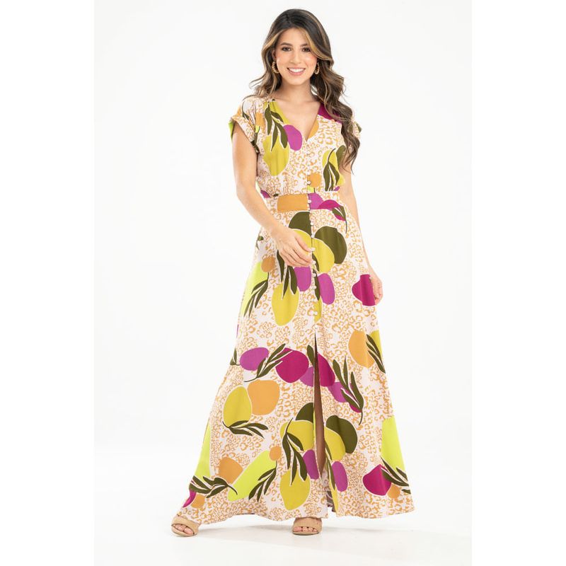 RAGGED - Vestido largo mhare Beige oscuro Ragged