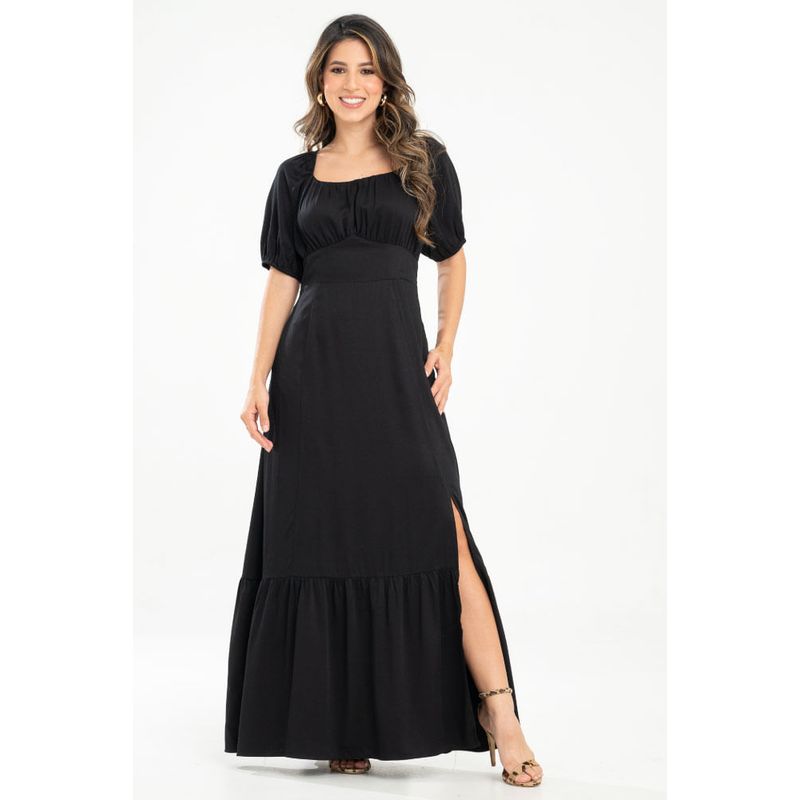 RAGGED - Vestido largo brielle Negro Ragged