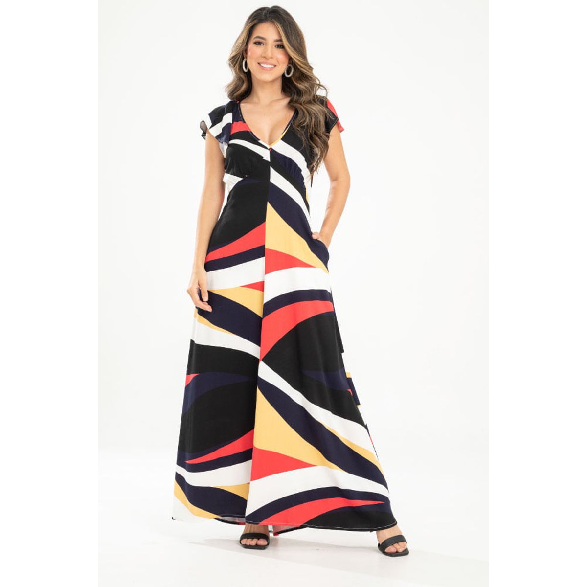 RAGGED - Vestido largo xhenia Rosado candy Ragged