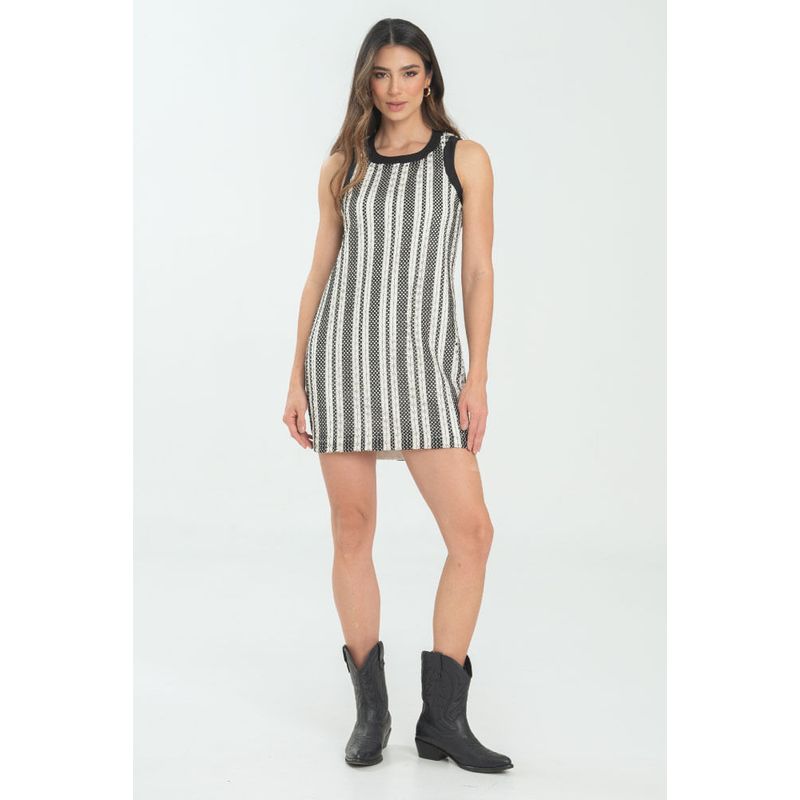 RAGGED - Vestido corto lea Negro Ragged
