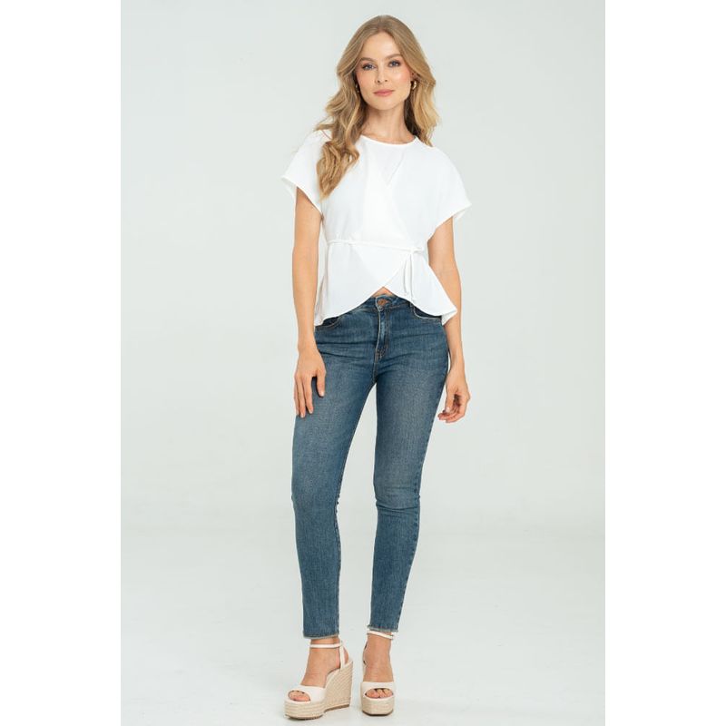 RAGGED - Blusa hayard Blanco crudo Ragged