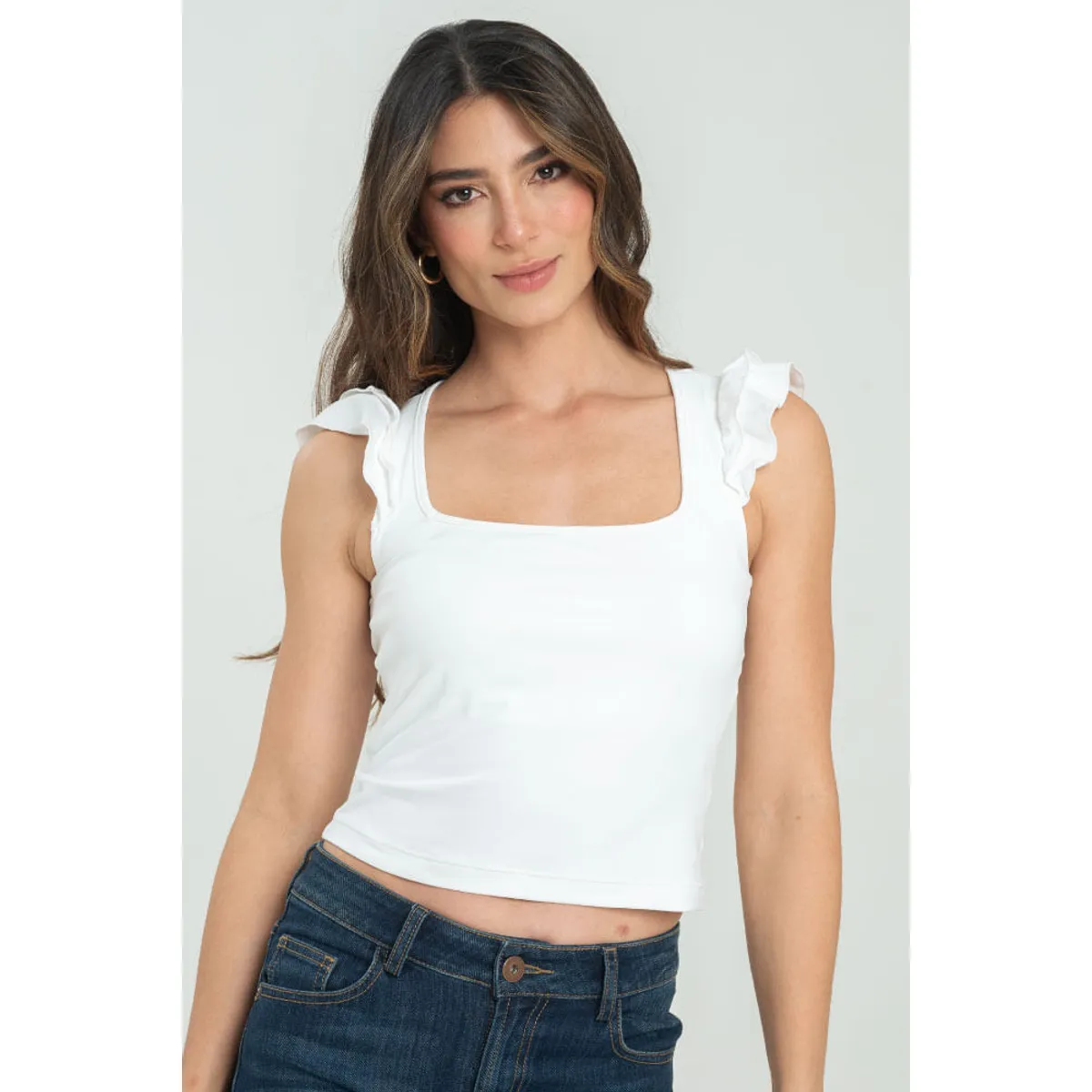 RAGGED - Top maldivas Blanco crudo Ragged