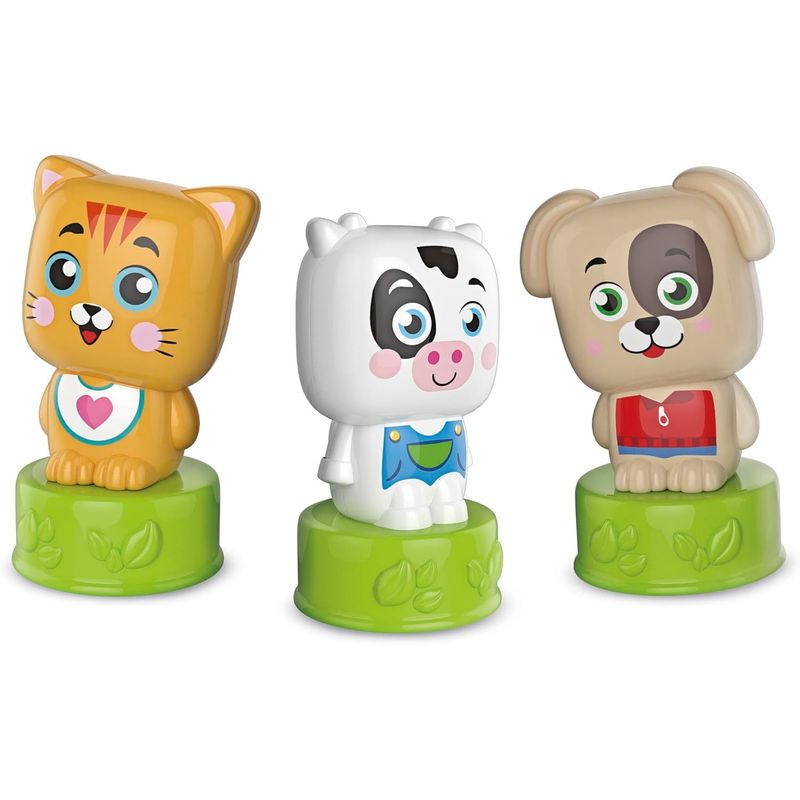 CLEMENTONI - Juego Bloques Sensorial Animales Adorables Para Bebés