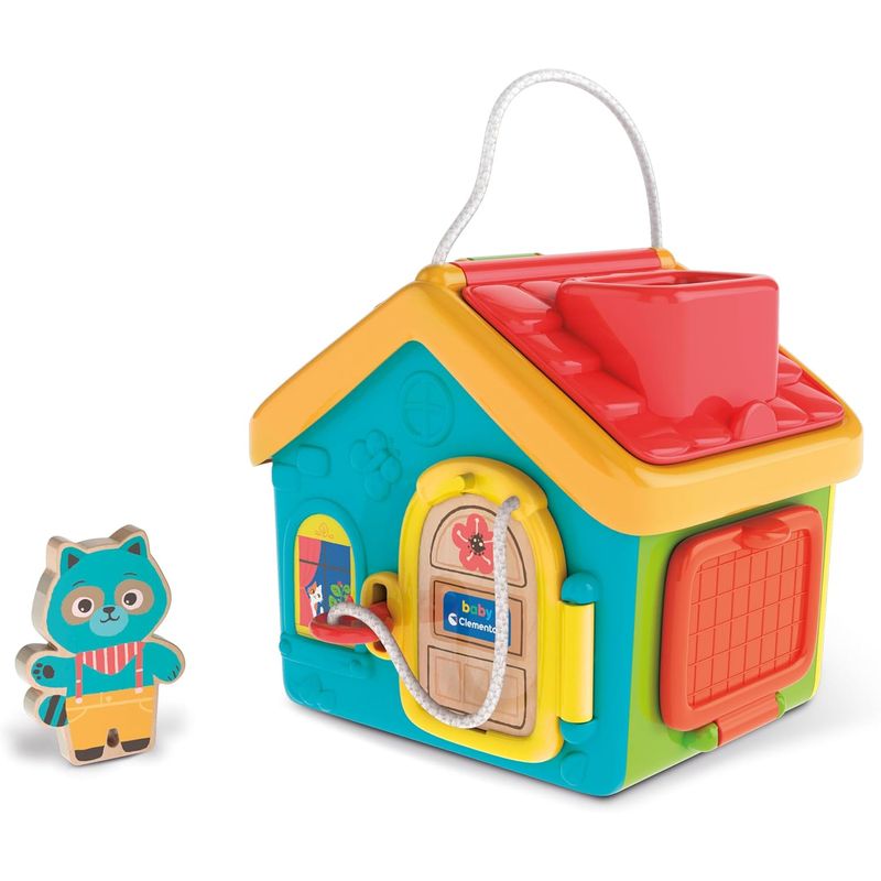 CLEMENTONI - Juego Casa Didáctica Montessori Con Actividades Para Bebés