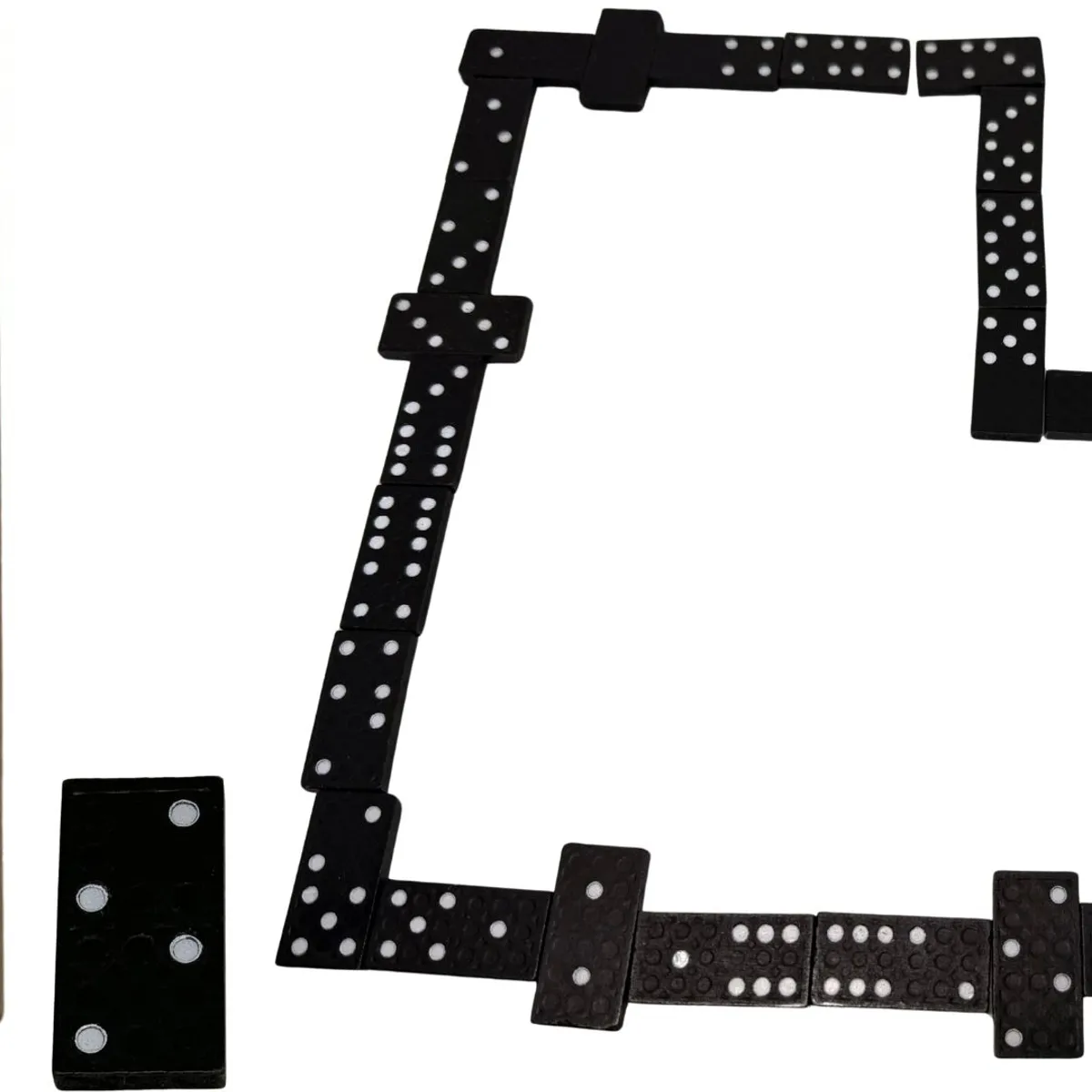 MAZUGI - Juego de mesa Domino Profesional Caja Madera Fichas pequeño