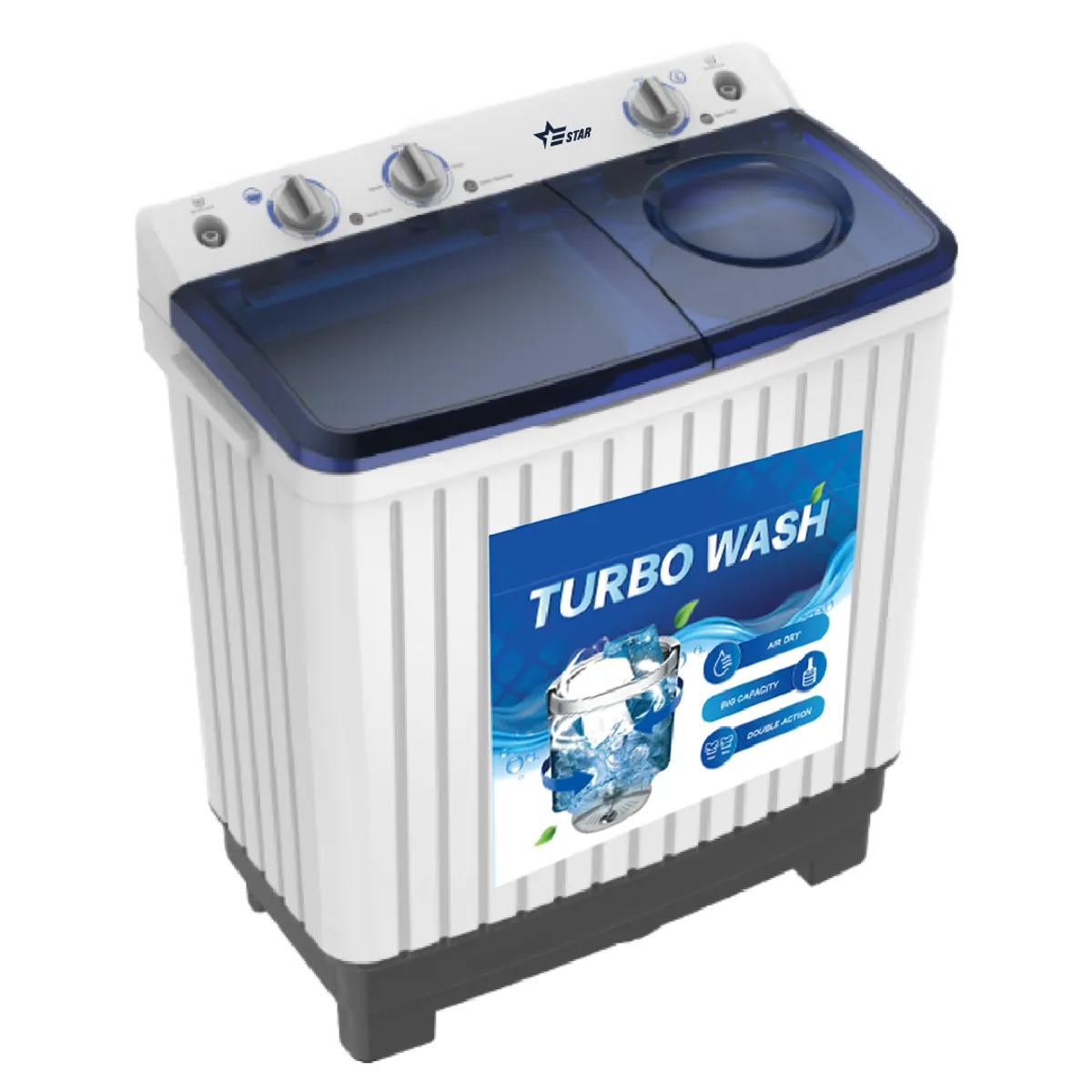 E STAR - Lavadora Semiautomática De 7 Kg Estar Blanco