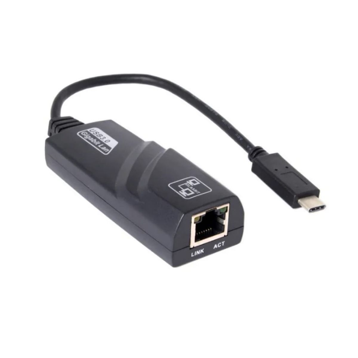 GENERICO - Adaptador Ethernet RJ45 USB Tipo C a Gigabit LAN Red 100Mbps