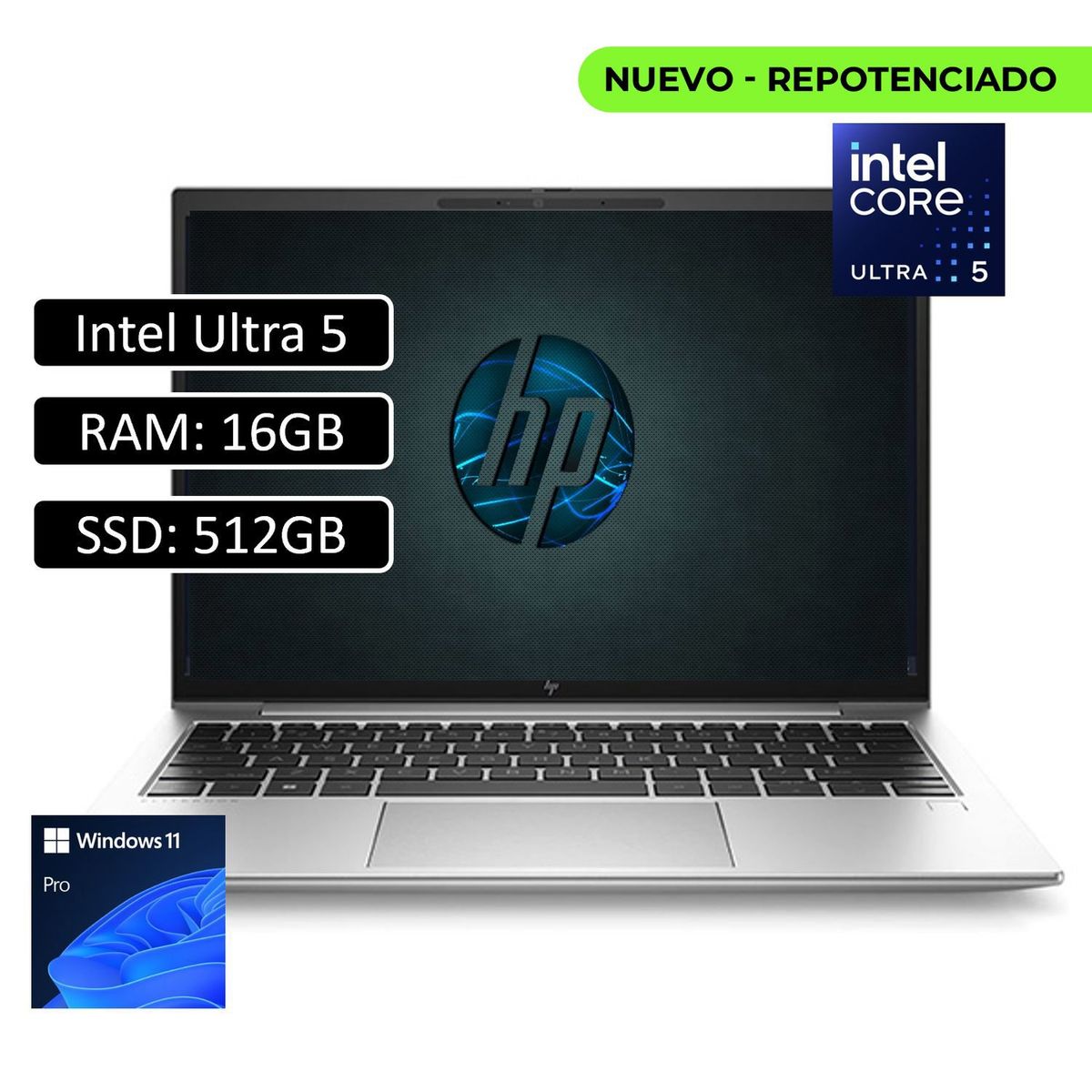 HP - Portatil Hp Probook 440 Core Ultra 5 125U RAM 16Gb SSD 512Gb Win11 Pro