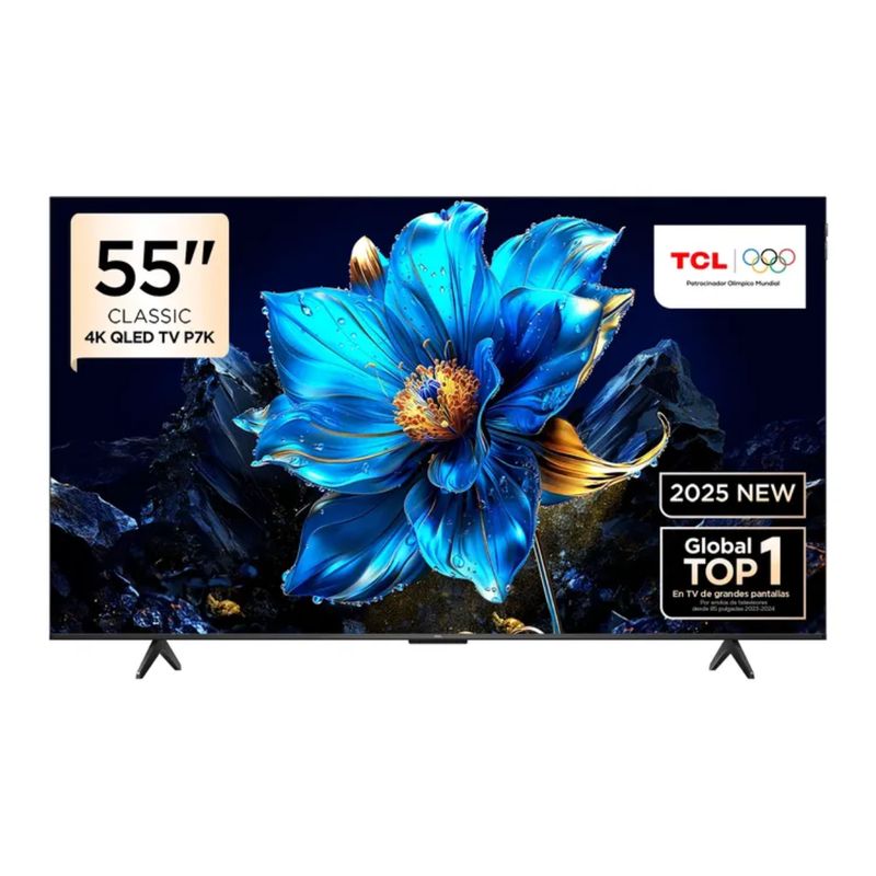 TCL - TV TCL 55" Pulgadas 139 cm 55P7K 4K-UHD QLED Smart TV Google