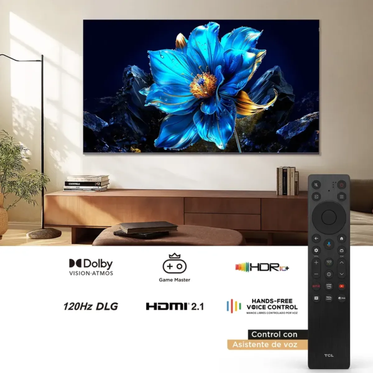 TCL - Televisor TCL - 55 pulgadas 55P7K 4K UHD QLED Smart TV Google