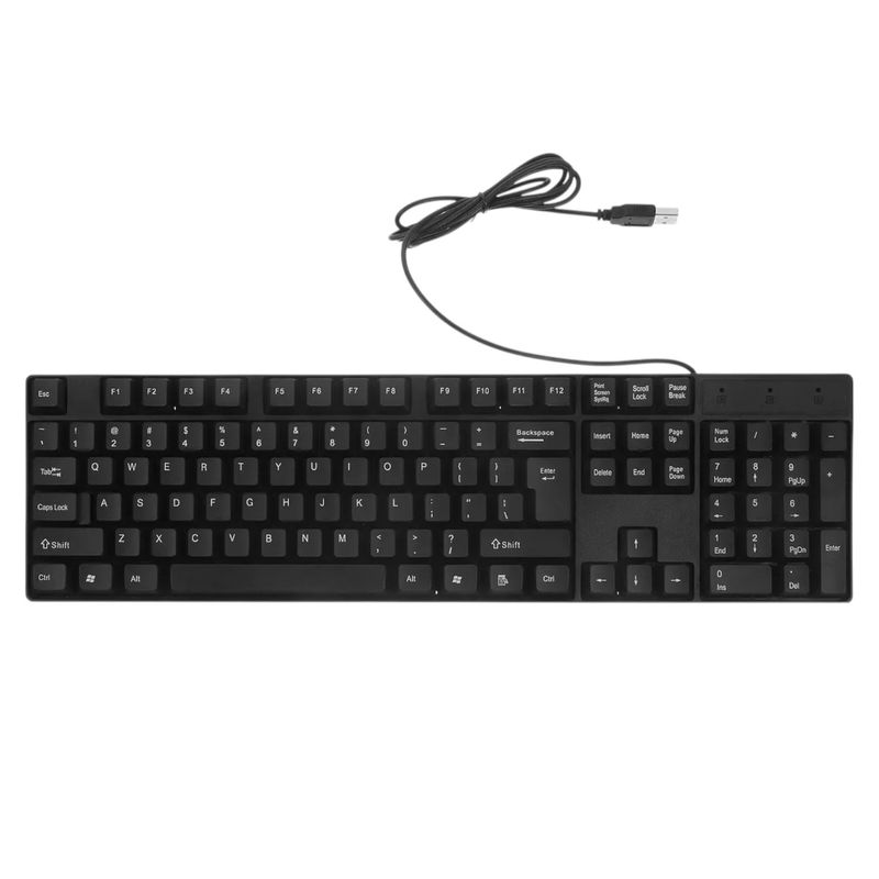 GENERICO - Teclado Alámbrico USB De Tamaño Completo Para Uso Diario