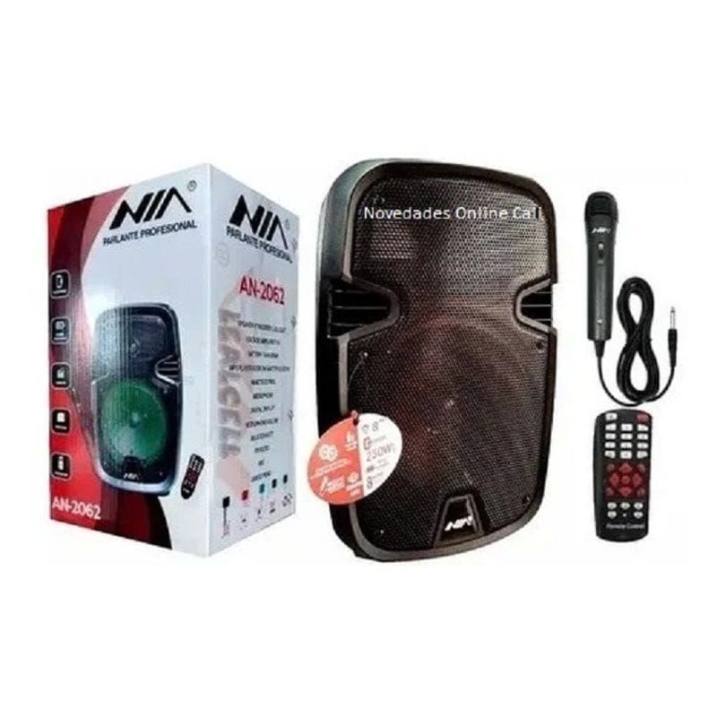 NIA - Parlante Cabina NIA 8 pulgadas Recargable