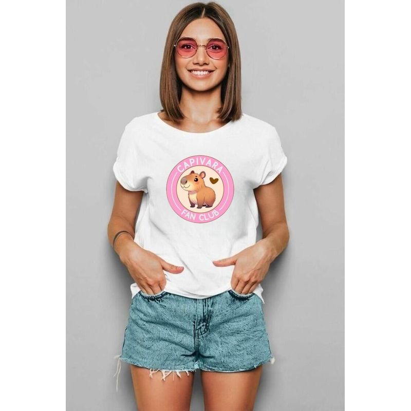 ISMI - Camiseta Capibara Estampado Ismi