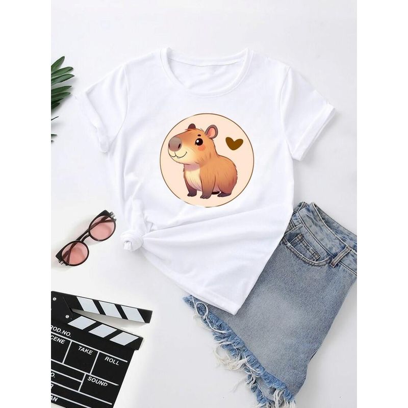 ISMI - Camiseta Capibara Estampado Ismi