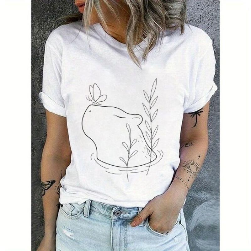 ISMI - Camiseta Capibara Estampado Ismi