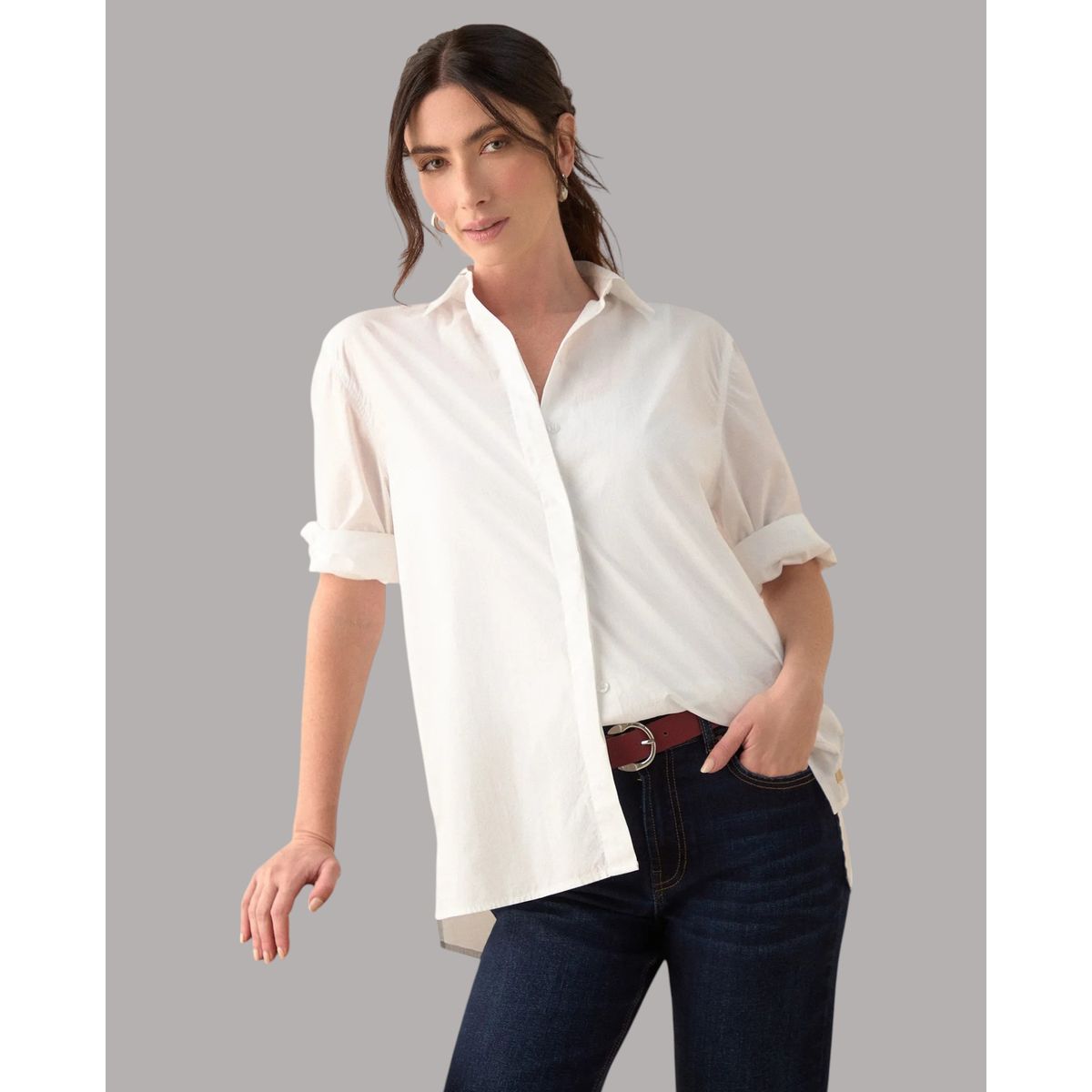 ESPRIT - Esprit Camisa para Mujer Manga Corta - Blusa para Dama con Botones