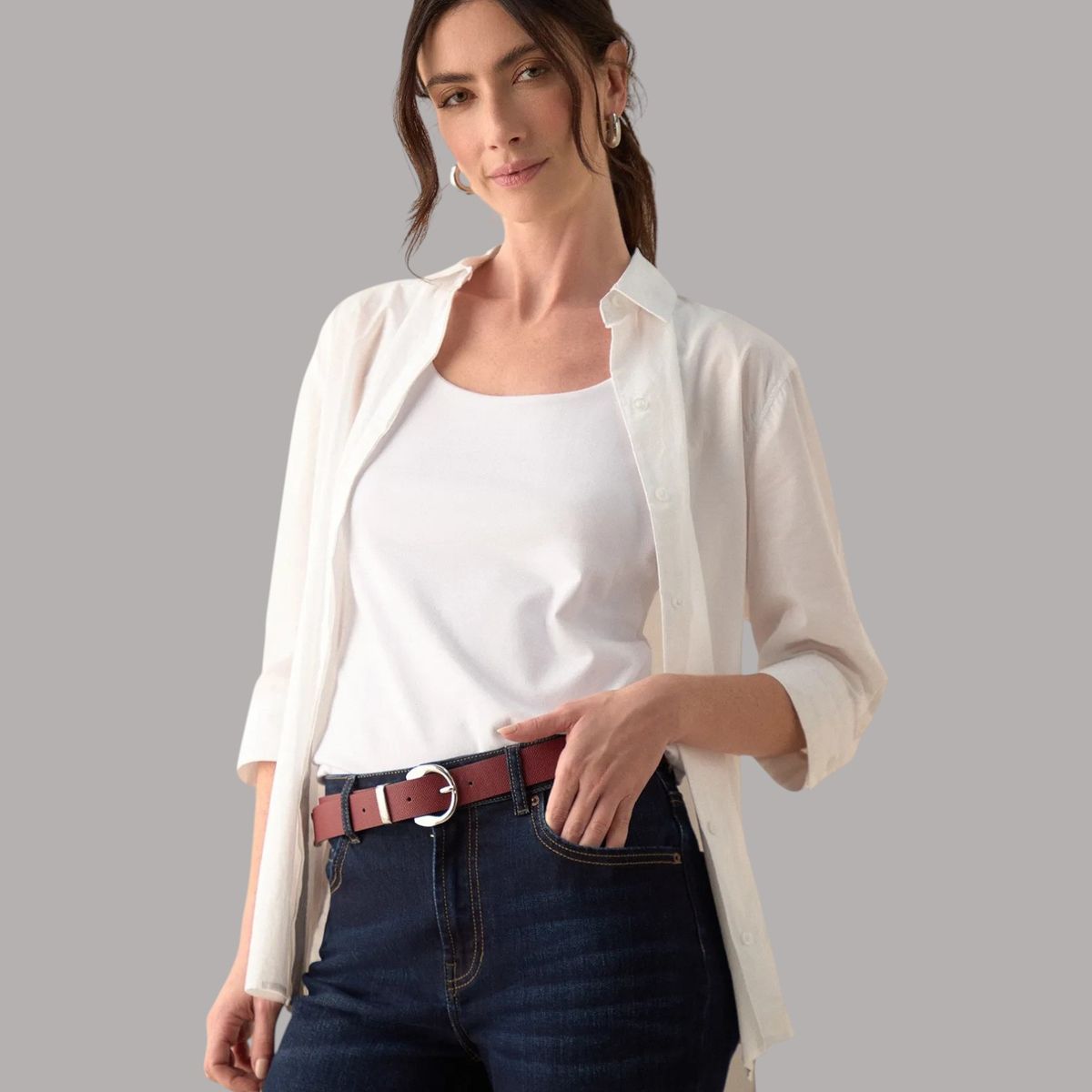 ESPRIT - Esprit Camisa para Mujer Manga Corta - Blusa para Dama con Botones