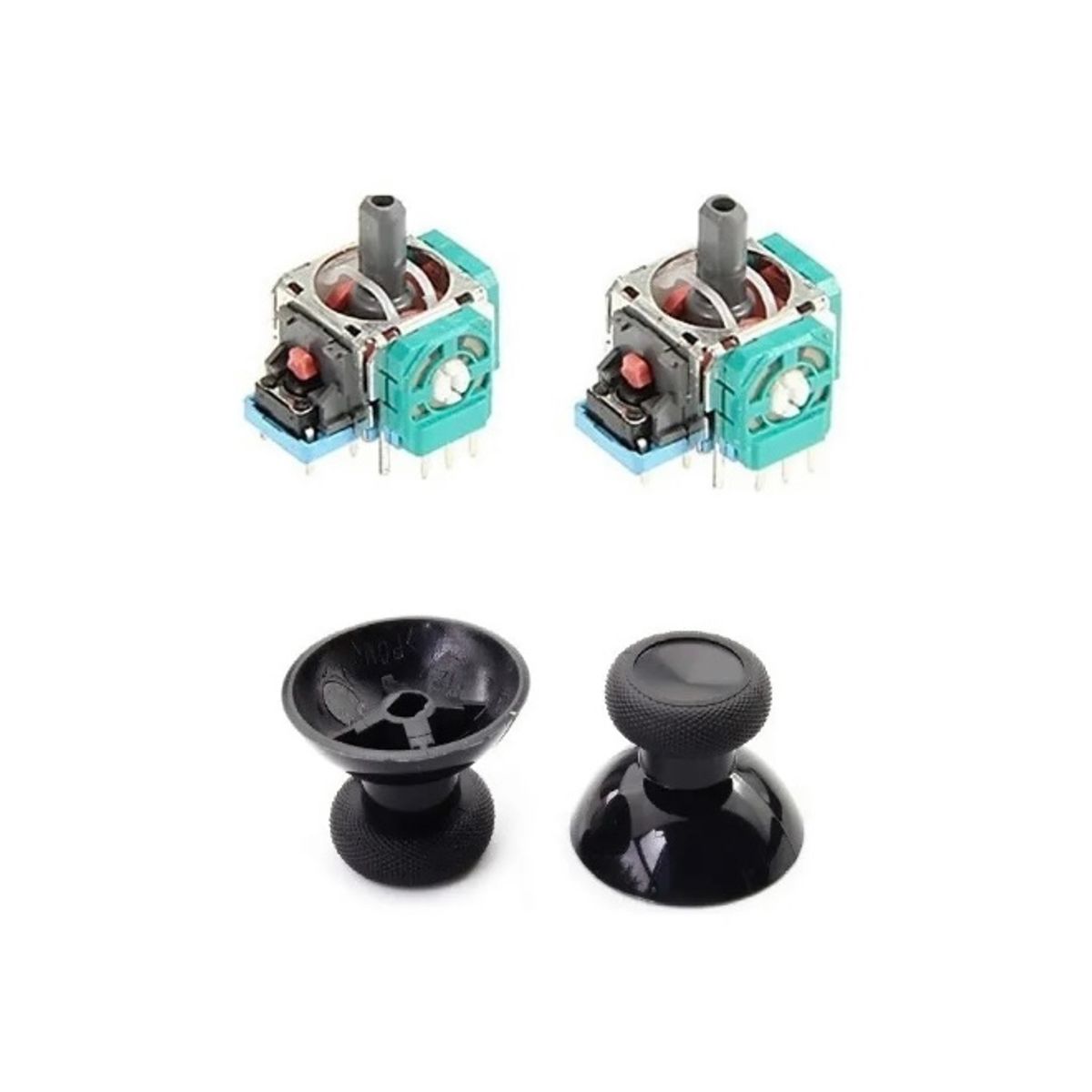 GENERICO - 2 Análogos/joystick + 2 Capuchas Repuestos Para Xbox One