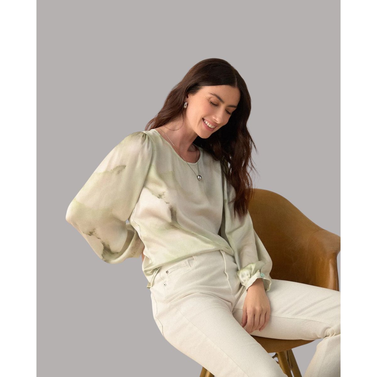 ESPRIT - Esprit Camisa para Mujer Estampado de Flores - Blusa para Dama Diseño Único