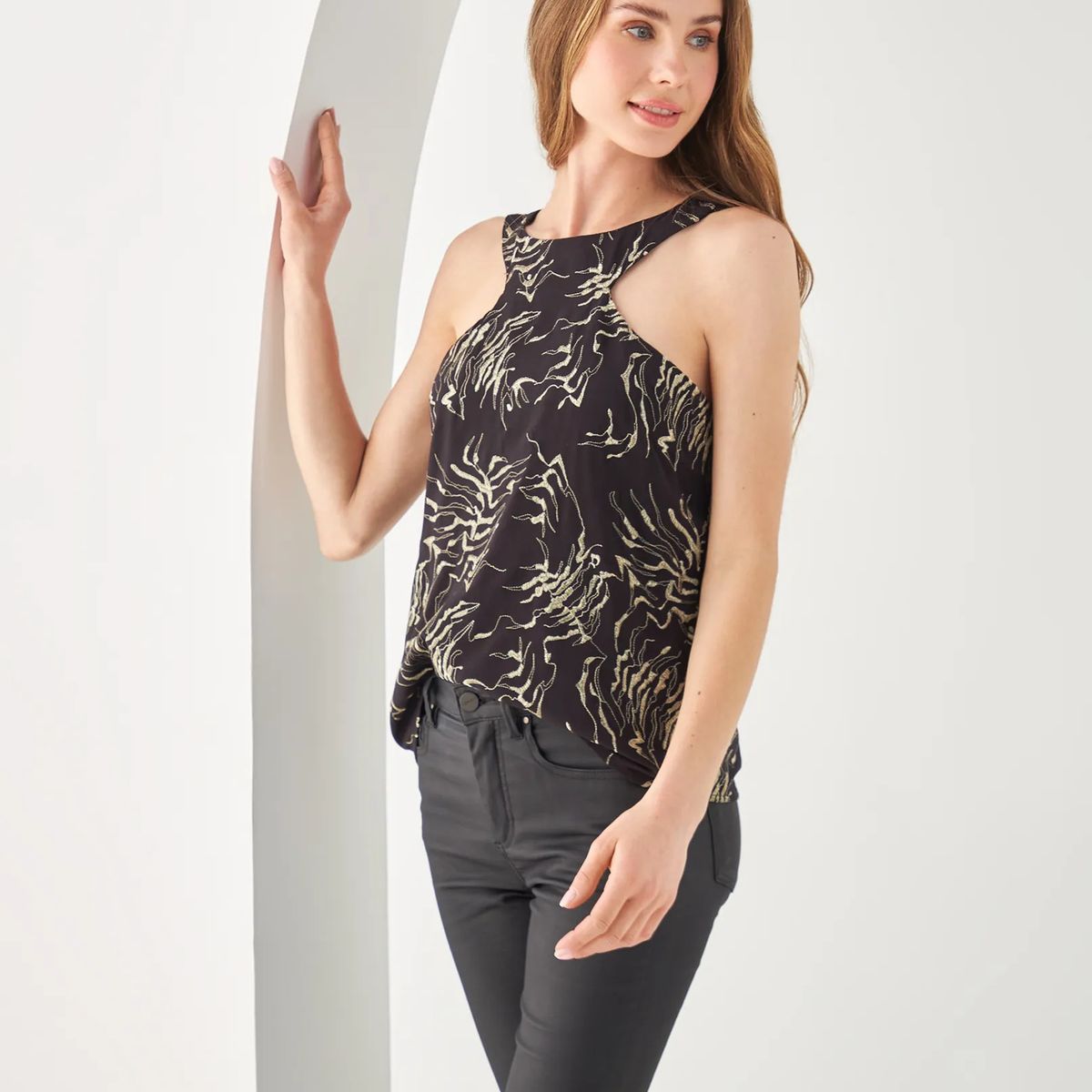 ESPRIT - Camisa Esprit Mujer con detalles Brillantes