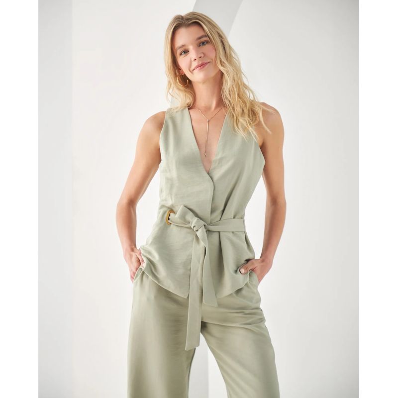 ESPRIT - Camisa Esprit Mujer Tipo Chaleco