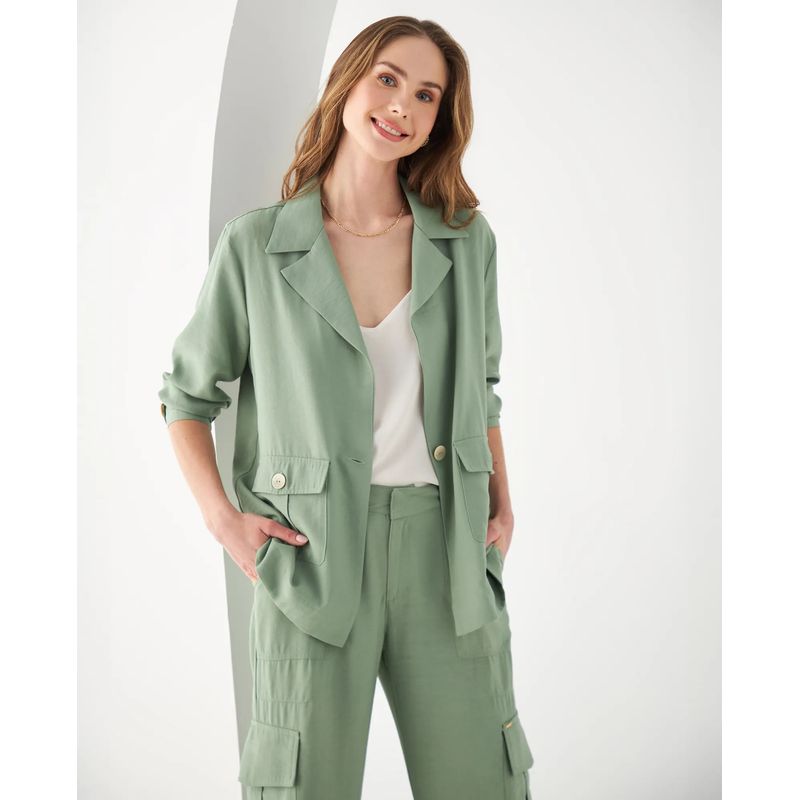 ESPRIT - Camisa Esprit para Mujer Tipo Chaqueta