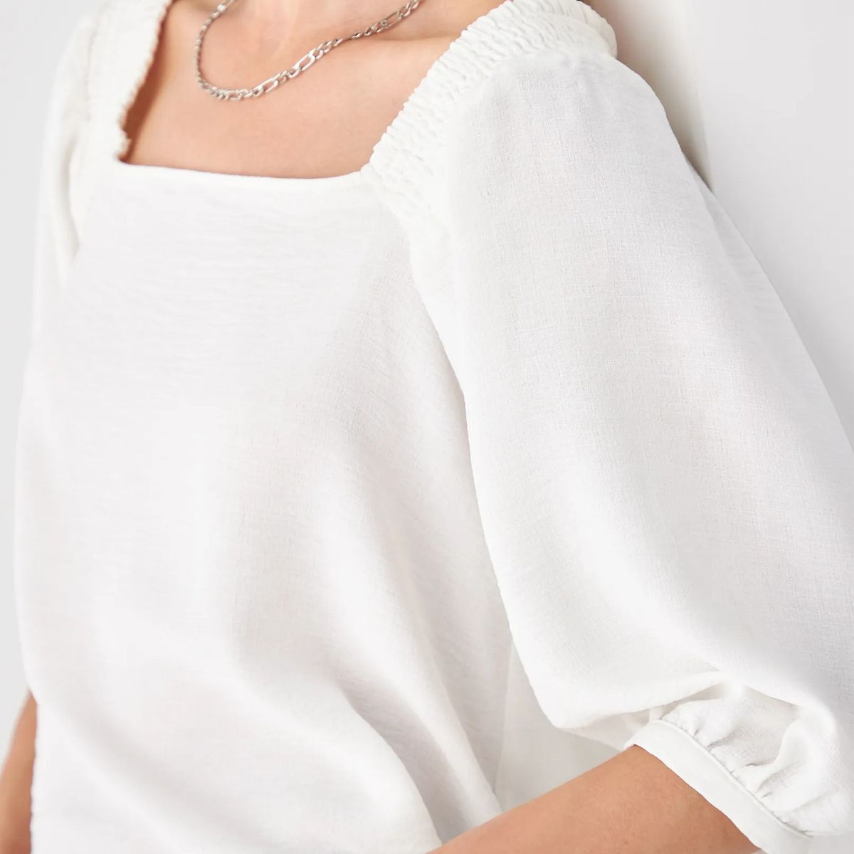 ESPRIT - Esprit Camisa para Mujer Escote Cuadrado - Blusa para Dama Casual