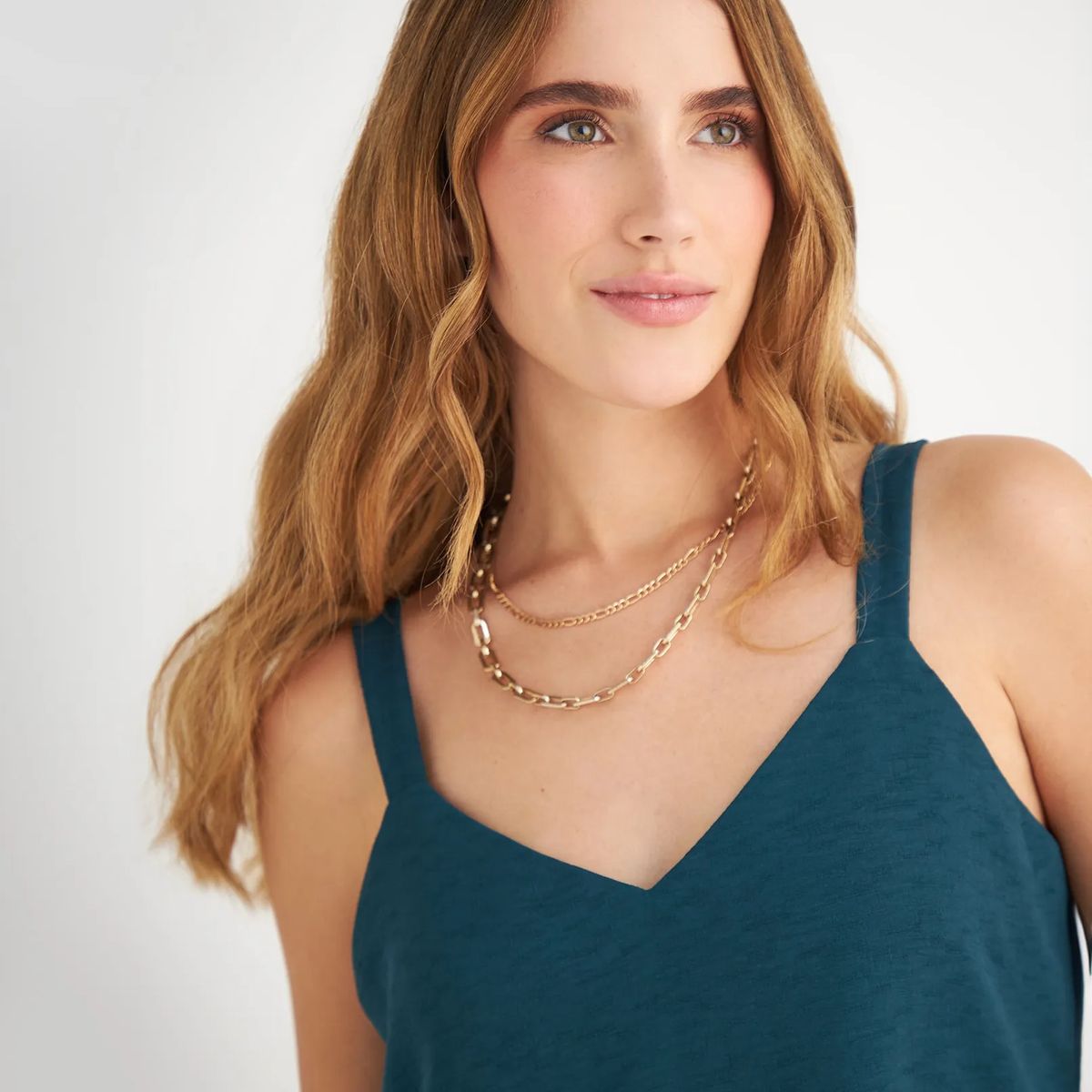 ESPRIT - Esprit Camisa para Mujer Manga Sisa - Blusa para Dama Escote en V