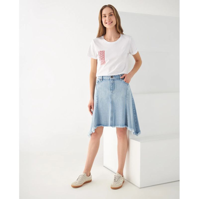 ESPRIT - Falda Corta Esprit Mujer de Demin