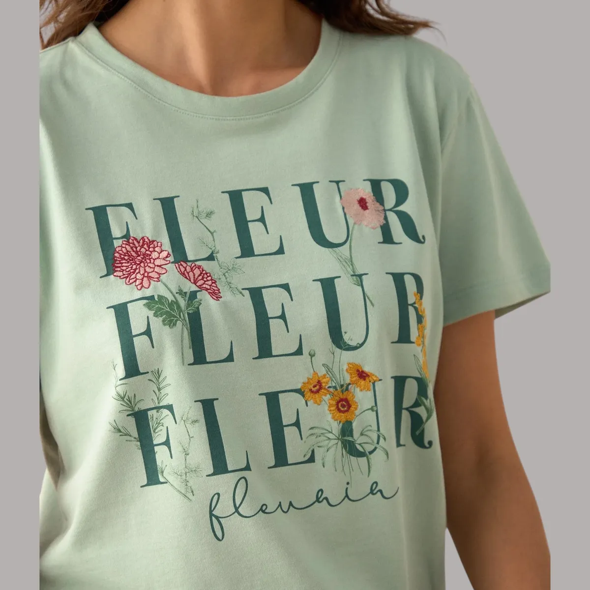 ESPRIT - Esprit Camiseta para Mujer Cuello Redondo - Blusa para Dama de Algodón