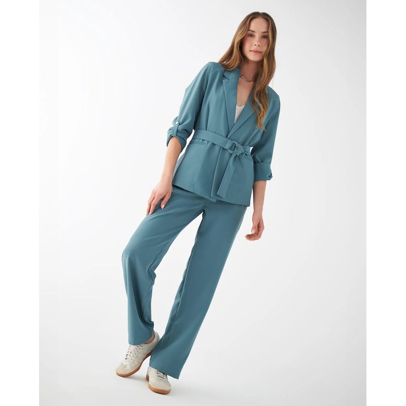 ESPRIT - Pantalón Esprit para Mujer de Bota Recta con Cinturón