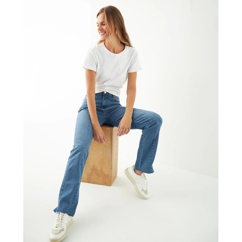 ESPRIT - Jean Esprit Mujer Straight con Cortes