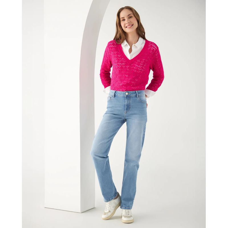 ESPRIT - Jean Esprit Mujer Straight Bota Recta
