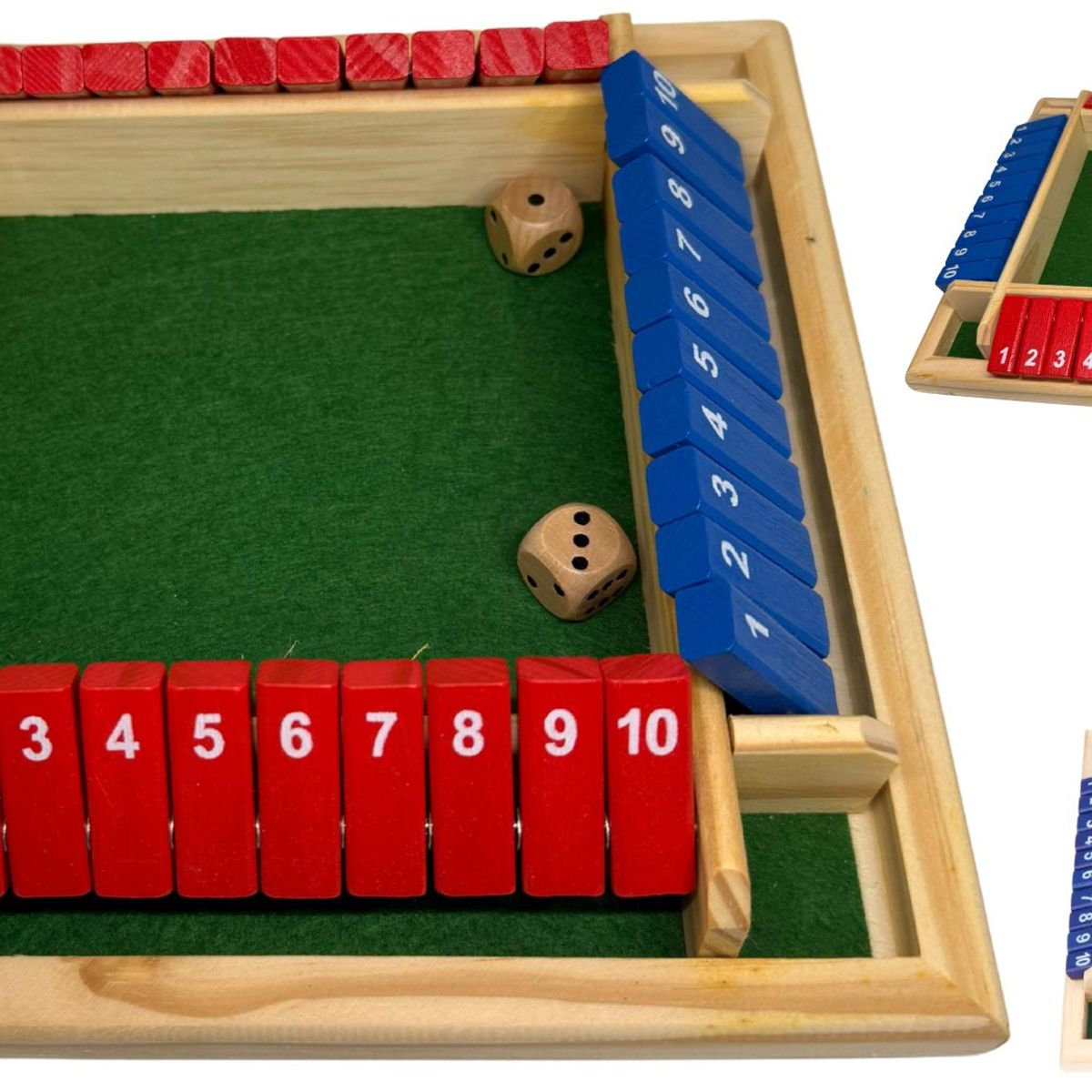 MAZUGI - Juego De Mesa Cierra La Caja Shut The Box 4 jugadores 2dados