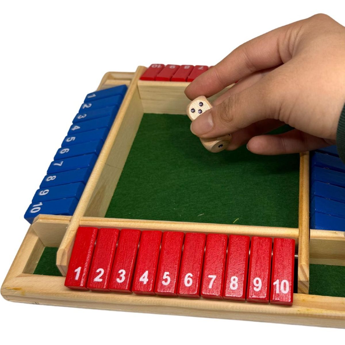 MAZUGI - Juego De Mesa Cierra La Caja Shut The Box 4 jugadores 2dados