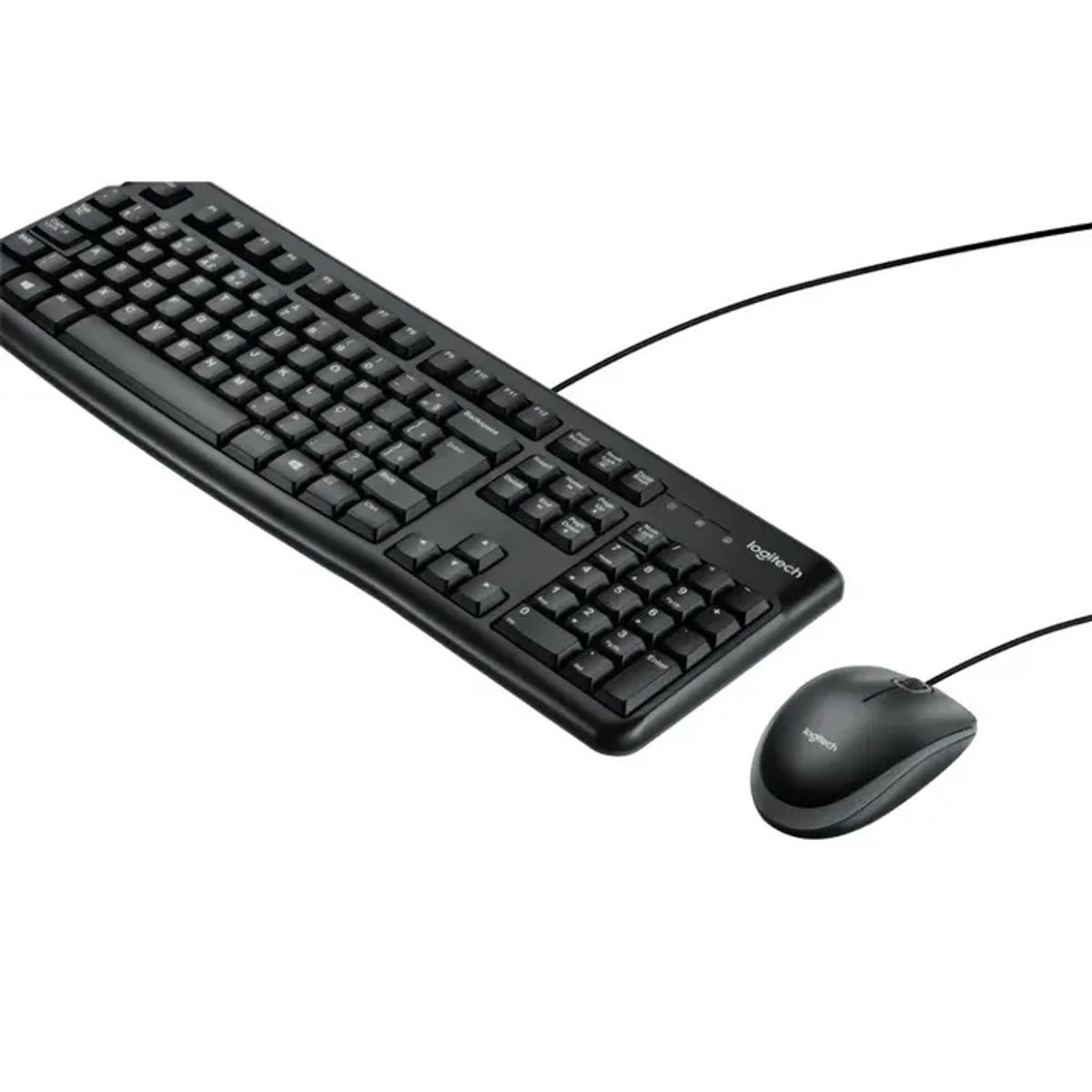 LOGITECH - Combo Teclado + Mouse Logitech Mk120 Negro Cableado