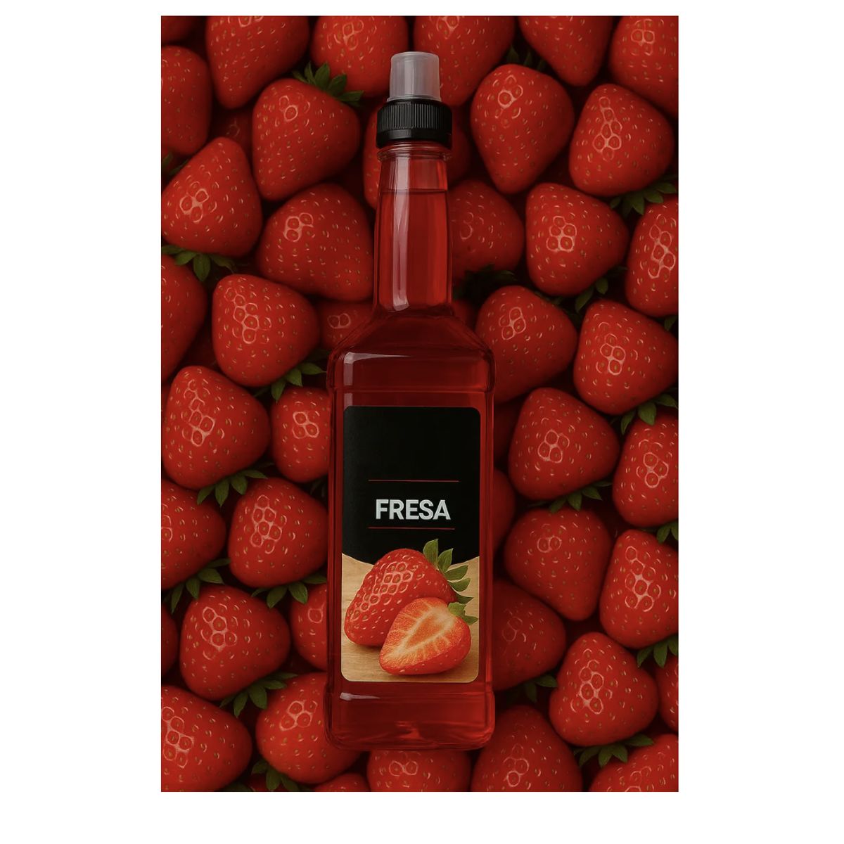 GENERICO - Sirope Jarabe Para Cocteleria Mix Fresa 1320g