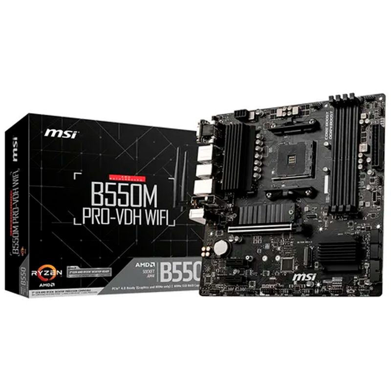 MSI - Board Msi B550m Pro - Vdh Wifi Proseries socket Am4
