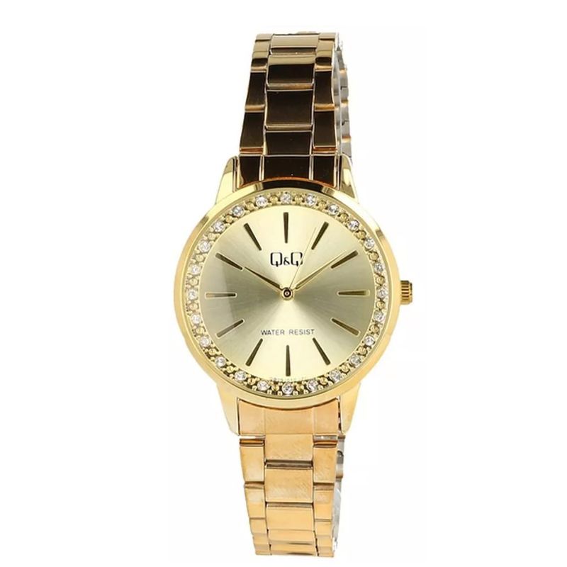 GENERICO - Reloj Analogo QyQ Quartz Mujer Pulso Acero Murano