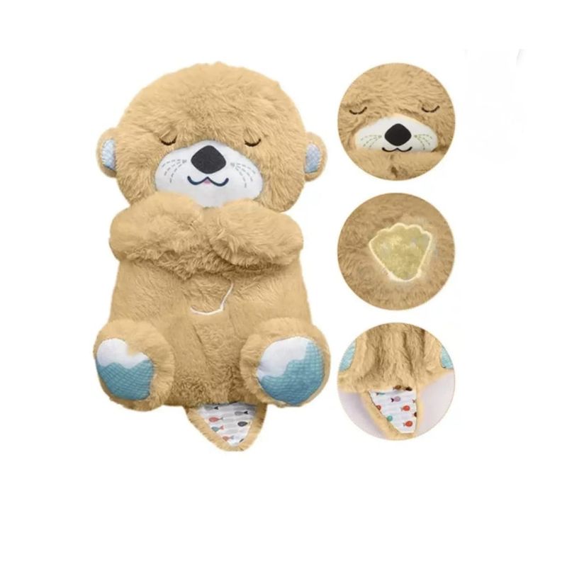 GENERICO - Peluche Nutria Musical Movimientos y Luces Para Bebés
