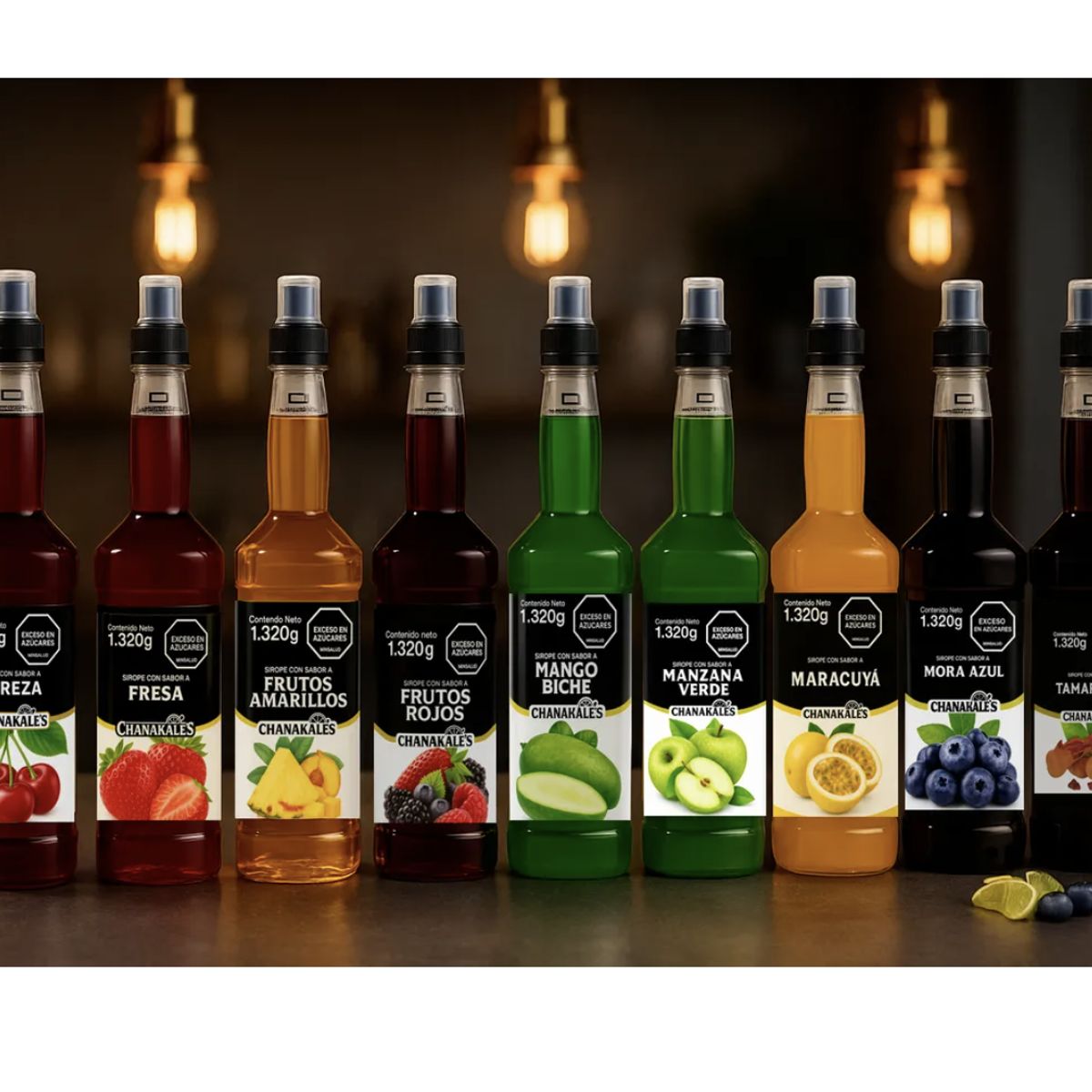 GENERICO - Sirope Jarabe Para Cocteleria Mix Manza Verde 1320g