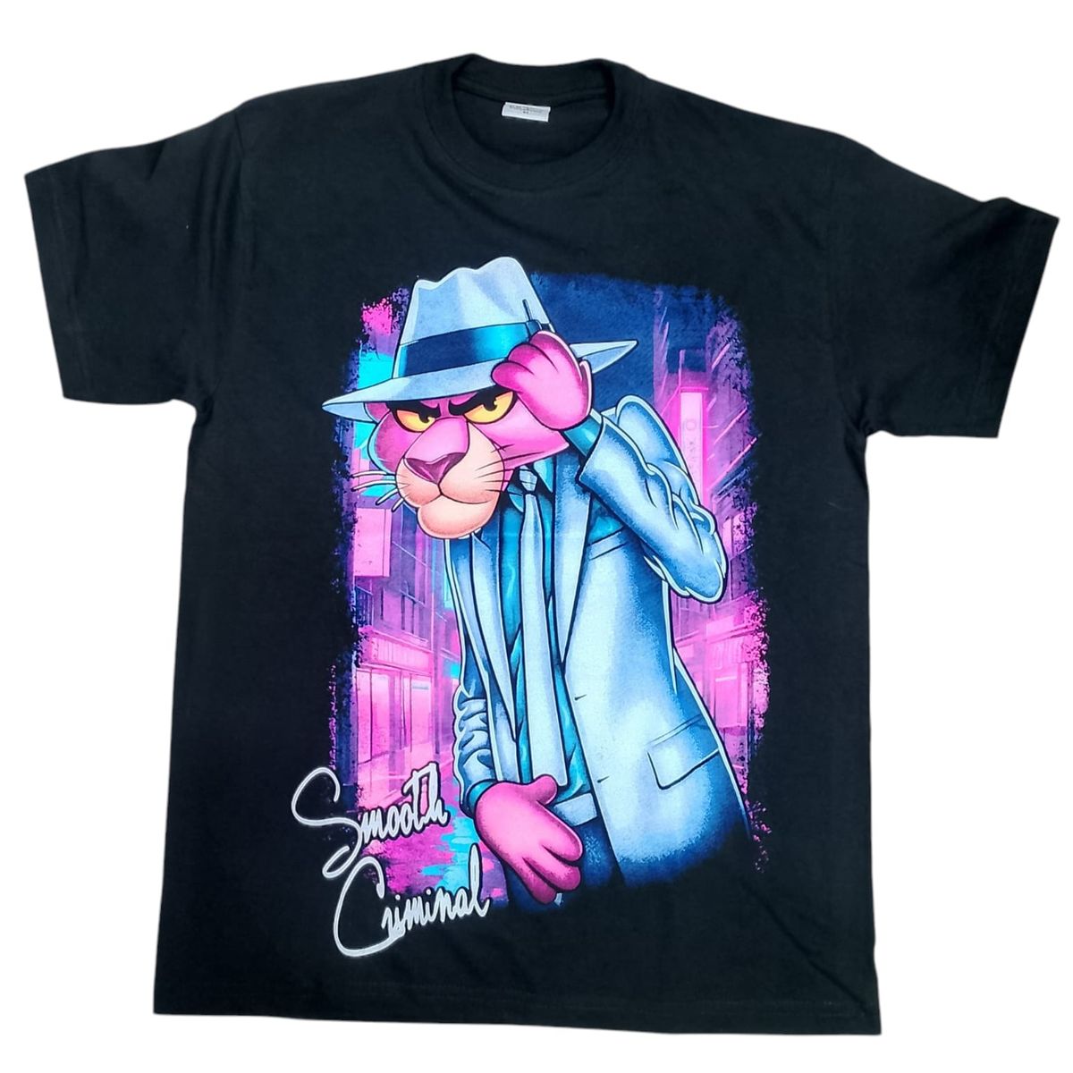 VANIDADES COLLECTIONS - Camiseta Pantera Rosa Camiseta Estampada Pantera Rosa
