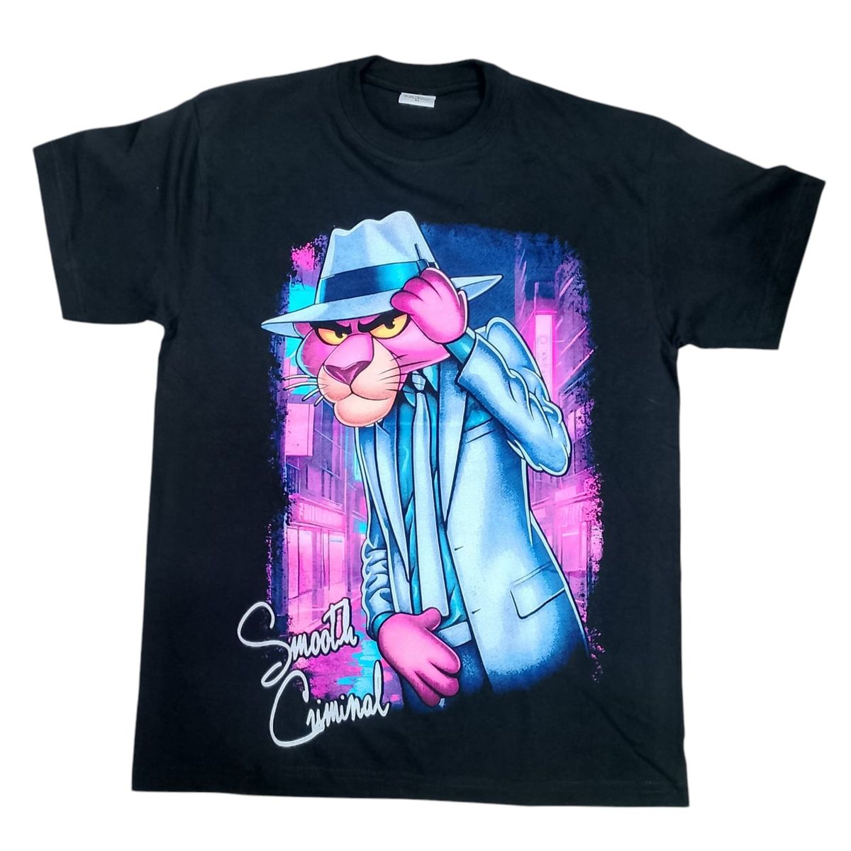 VANIDADES COLLECTIONS - Camiseta Pantera Rosa Camiseta Estampada Pantera Rosa