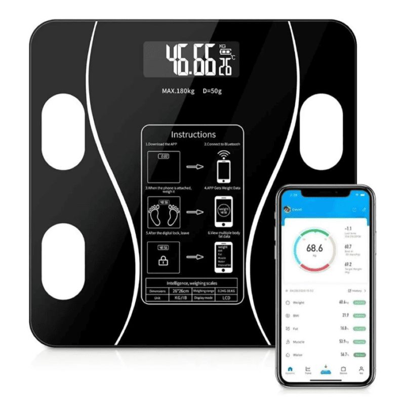 GENERICO - Bascula Digital Inteligente Bluetooth Recargable