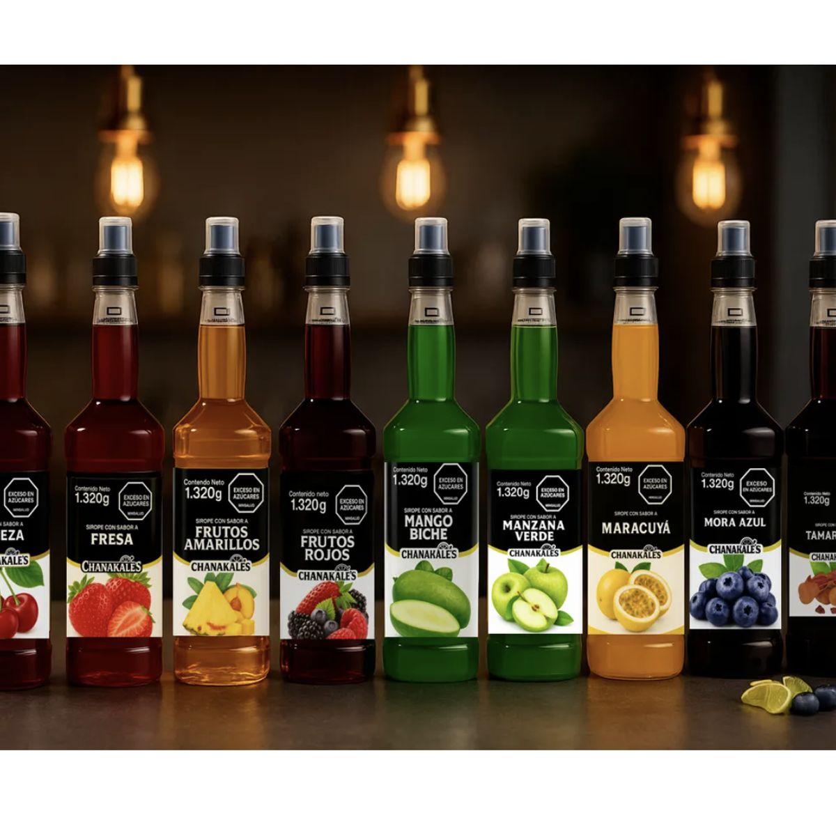 GENERICO - Sirope Jarabe Para Cocteleria Mix Mora Azul 1320g