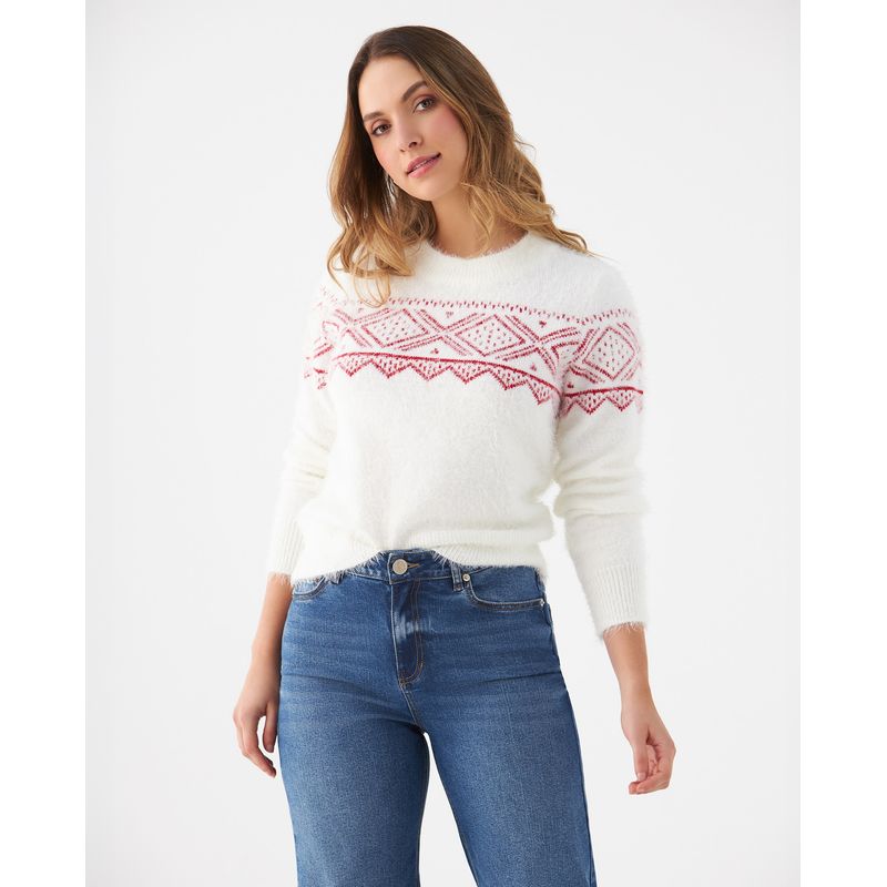 ESPRIT - Buzo Suéter Esprit Mujer Diseño De Bloques