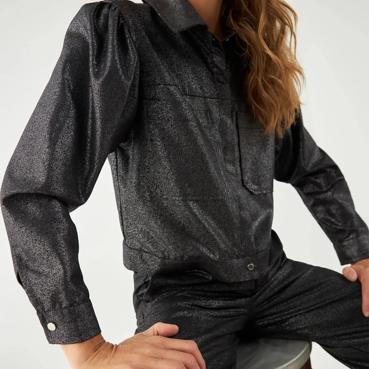 ESPRIT - Chaqueta Esprit Mujer con Efecto Brillante